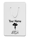 Personalized Cabin 1 Zeus Aluminum Paper Clip Bookmark by TooLoud-Bookmark-TooLoud-White-Davson Sales
