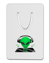 Alien DJ Aluminum Paper Clip Bookmark-Bookmark-TooLoud-White-Davson Sales