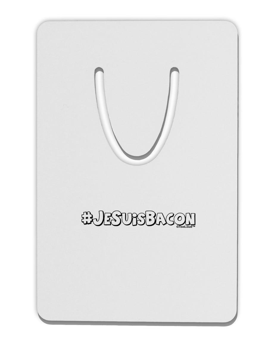 Hashtag JeSuisBacon Deco Aluminum Paper Clip Bookmark-Bookmark-TooLoud-White-Davson Sales