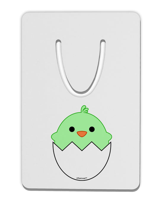 Cute Hatching Chick - Green Aluminum Paper Clip Bookmark by TooLoud-Bookmark-TooLoud-White-Davson Sales