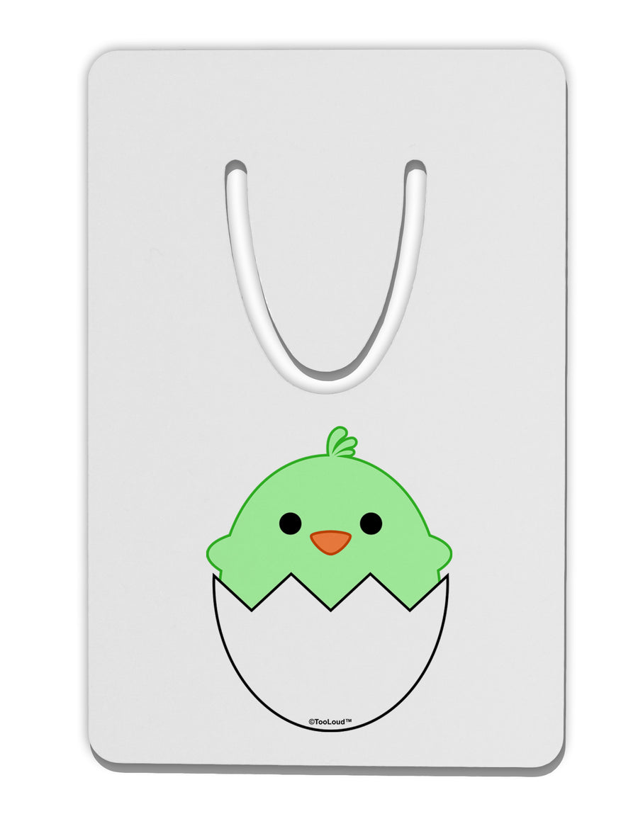 Cute Hatching Chick - Green Aluminum Paper Clip Bookmark by TooLoud-Bookmark-TooLoud-White-Davson Sales