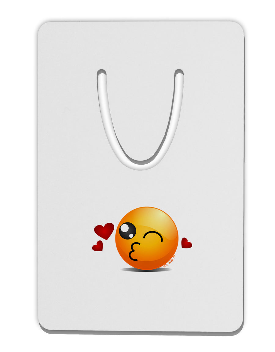 Kissy Face Emoji Aluminum Paper Clip Bookmark-Bookmark-TooLoud-White-Davson Sales