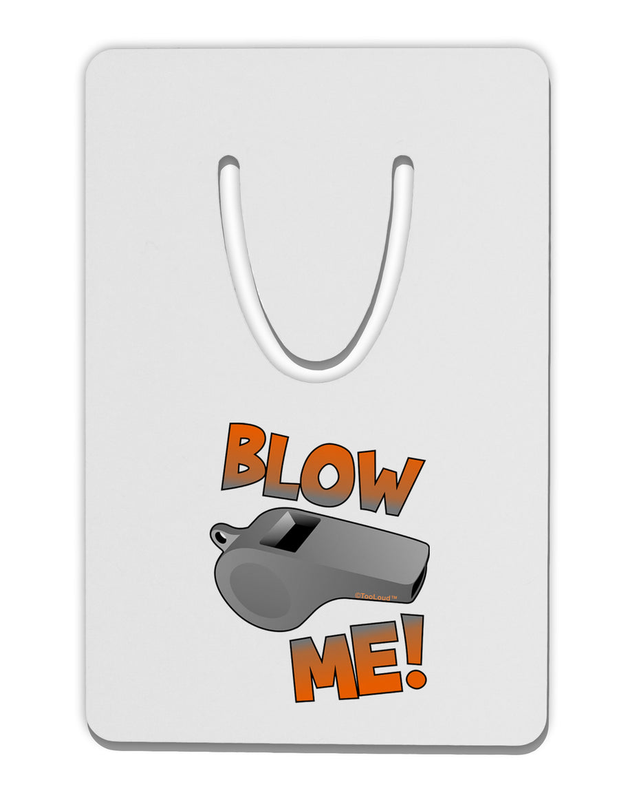 Blow Me Whistle Aluminum Paper Clip Bookmark-Bookmark-TooLoud-White-Davson Sales