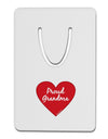 Proud Grandma Heart Aluminum Paper Clip Bookmark by TooLoud-Bookmark-TooLoud-White-Davson Sales