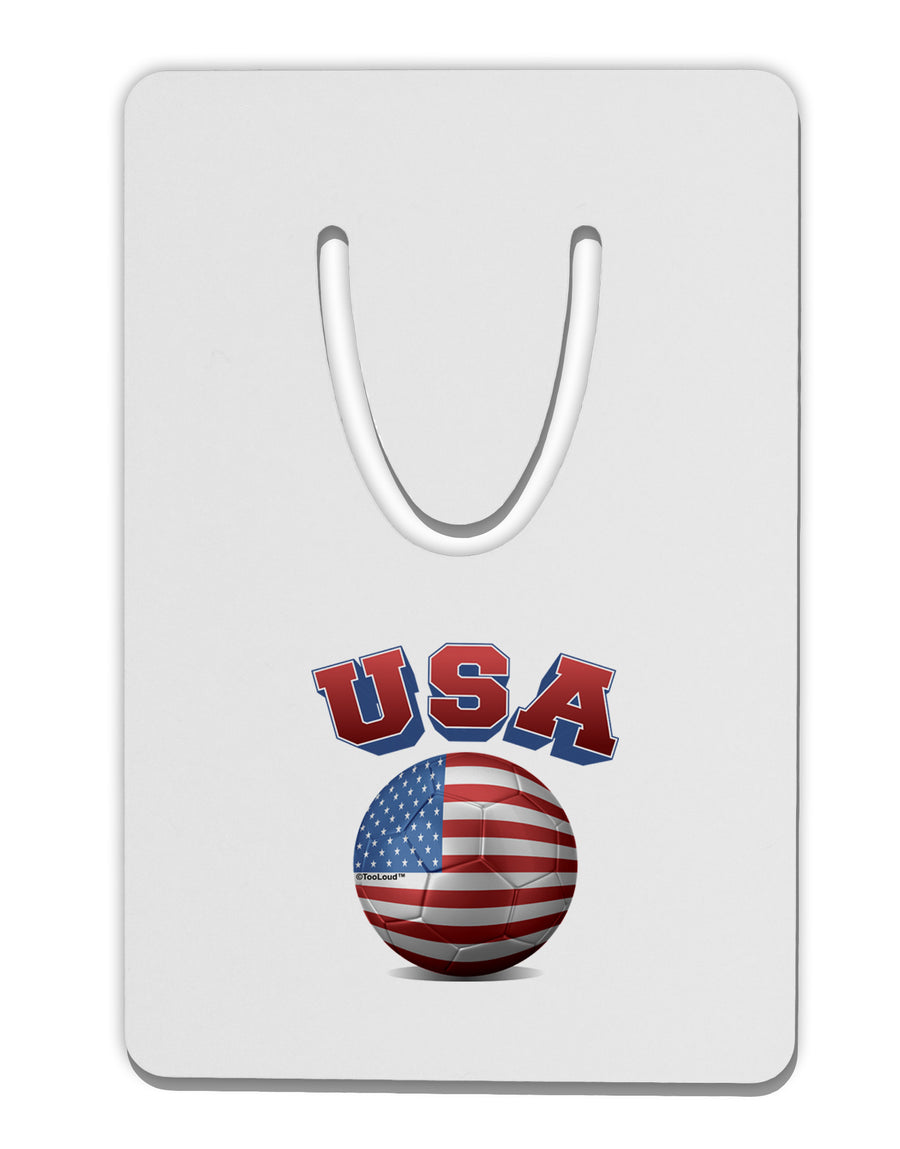 Soccer Ball Flag - USA Aluminum Paper Clip Bookmark-Bookmark-TooLoud-White-Davson Sales