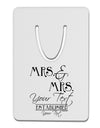Personalized Mrs and Mrs Lesbian Wedding - Name- Established -Date- Design Aluminum Paper Clip Bookmark-Bookmark-TooLoud-White-Davson Sales