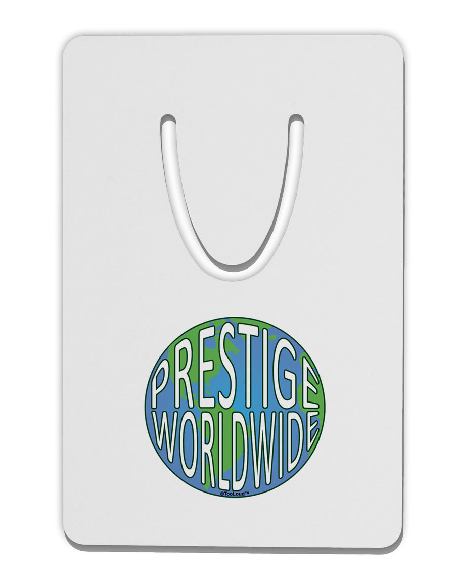 Prestige Worldwide Logo Aluminum Paper Clip Bookmark by TooLoud-Bookmark-TooLoud-White-Davson Sales