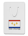 New Orleans Louisiana Flag Text Aluminum Paper Clip Bookmark-Bookmark-TooLoud-White-Davson Sales