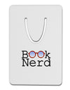 Book Nerd Aluminum Paper Clip Bookmark-Bookmark-TooLoud-White-Davson Sales