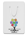 Balance Your Goals Aluminum Paper Clip Bookmark-Bookmark-TooLoud-White-Davson Sales