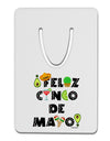 Feliz Cinco de Mayo - Fiesta Icons Aluminum Paper Clip Bookmark by TooLoud-Bookmark-TooLoud-White-Davson Sales