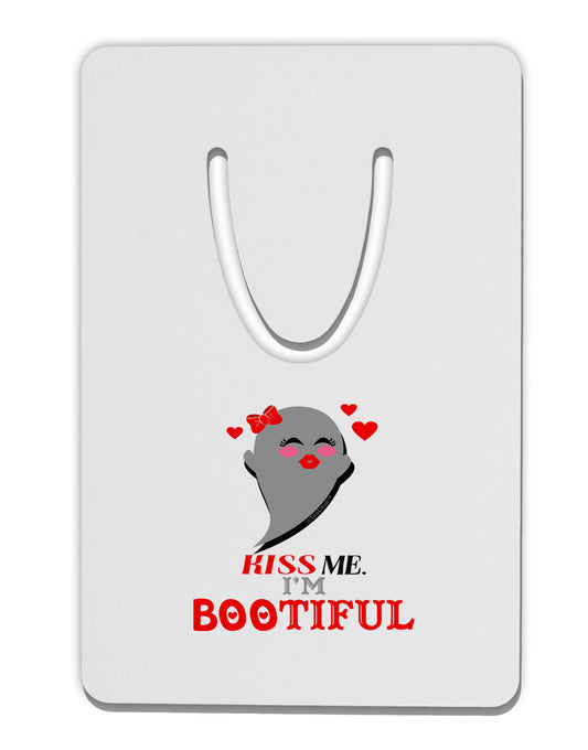 Kiss Me BOOtiful Ghost Red Aluminum Paper Clip Bookmark-Bookmark-TooLoud-White-Davson Sales