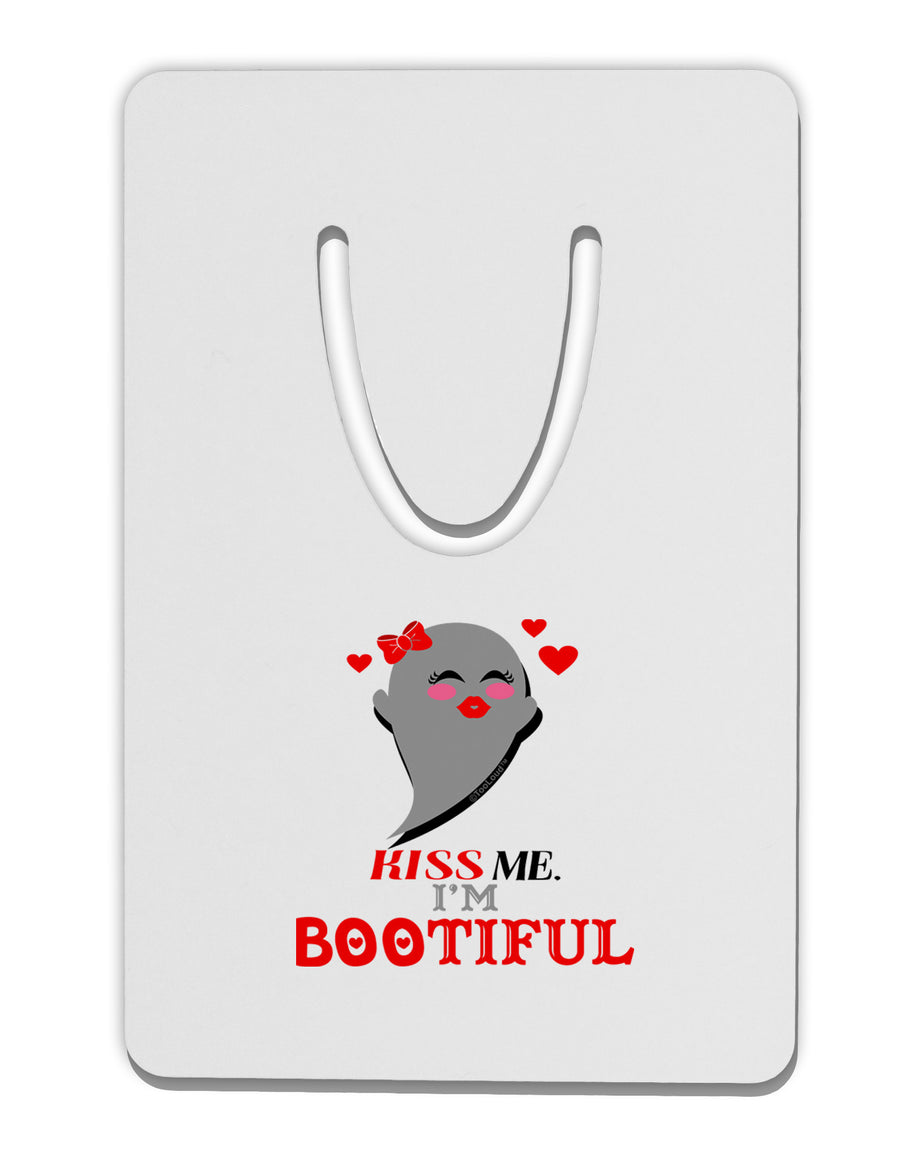 Kiss Me BOOtiful Ghost Red Aluminum Paper Clip Bookmark-Bookmark-TooLoud-White-Davson Sales