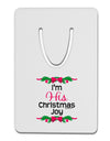 His Christmas Joy Matching His & Hers Aluminum Paper Clip Bookmark-Bookmark-TooLoud-White-Davson Sales