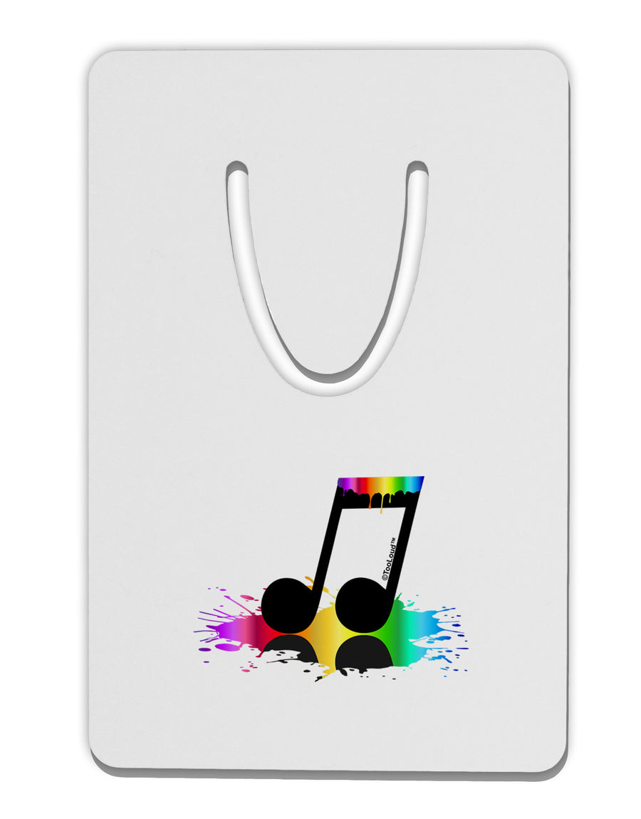 Paint Music Note Aluminum Paper Clip Bookmark-Bookmark-TooLoud-White-Davson Sales