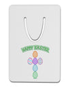 Happy Easter Egg Cross Faux Applique Aluminum Paper Clip Bookmark-Bookmark-TooLoud-White-Davson Sales