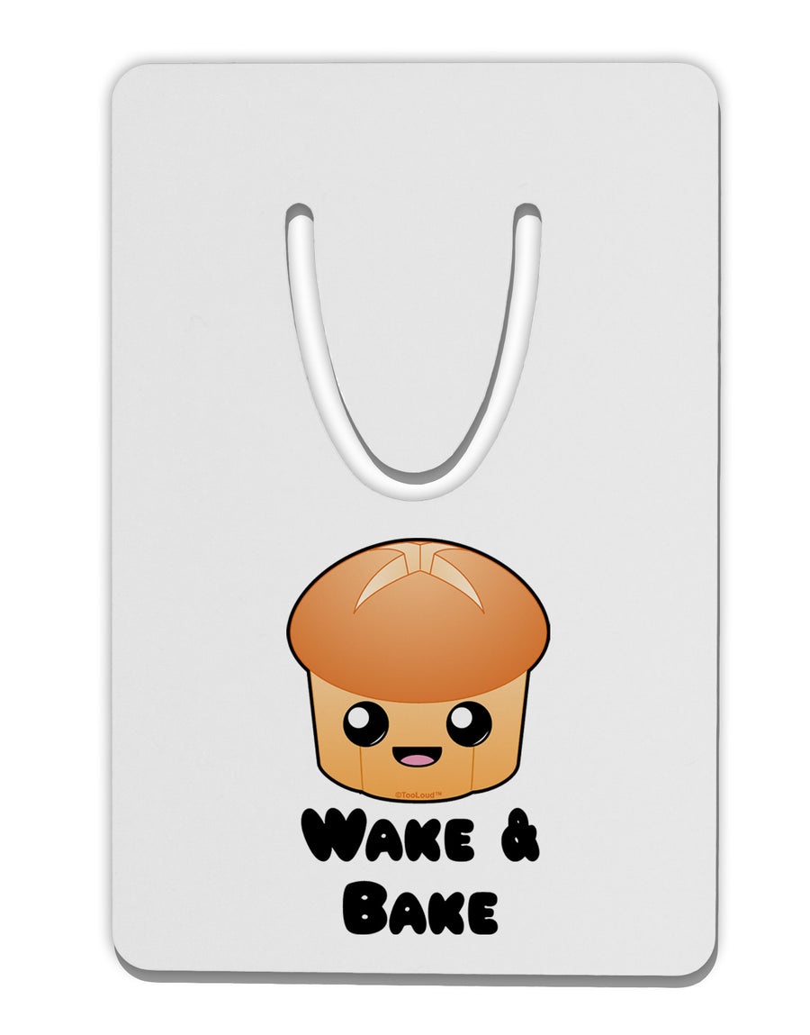 Wake and Bake Cute Roll Aluminum Paper Clip Bookmark-Bookmark-TooLoud-White-Davson Sales