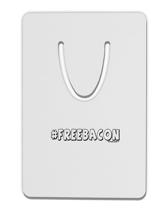 Hashtag Free Bacon Decorative Aluminum Paper Clip Bookmark-Bookmark-TooLoud-White-Davson Sales