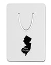 New Jersey - United States Shape Aluminum Paper Clip Bookmark by TooLoud-Bookmark-TooLoud-White-Davson Sales