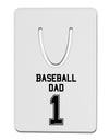 Baseball Dad Jersey Aluminum Paper Clip Bookmark by TooLoud-Bookmark-TooLoud-White-Davson Sales