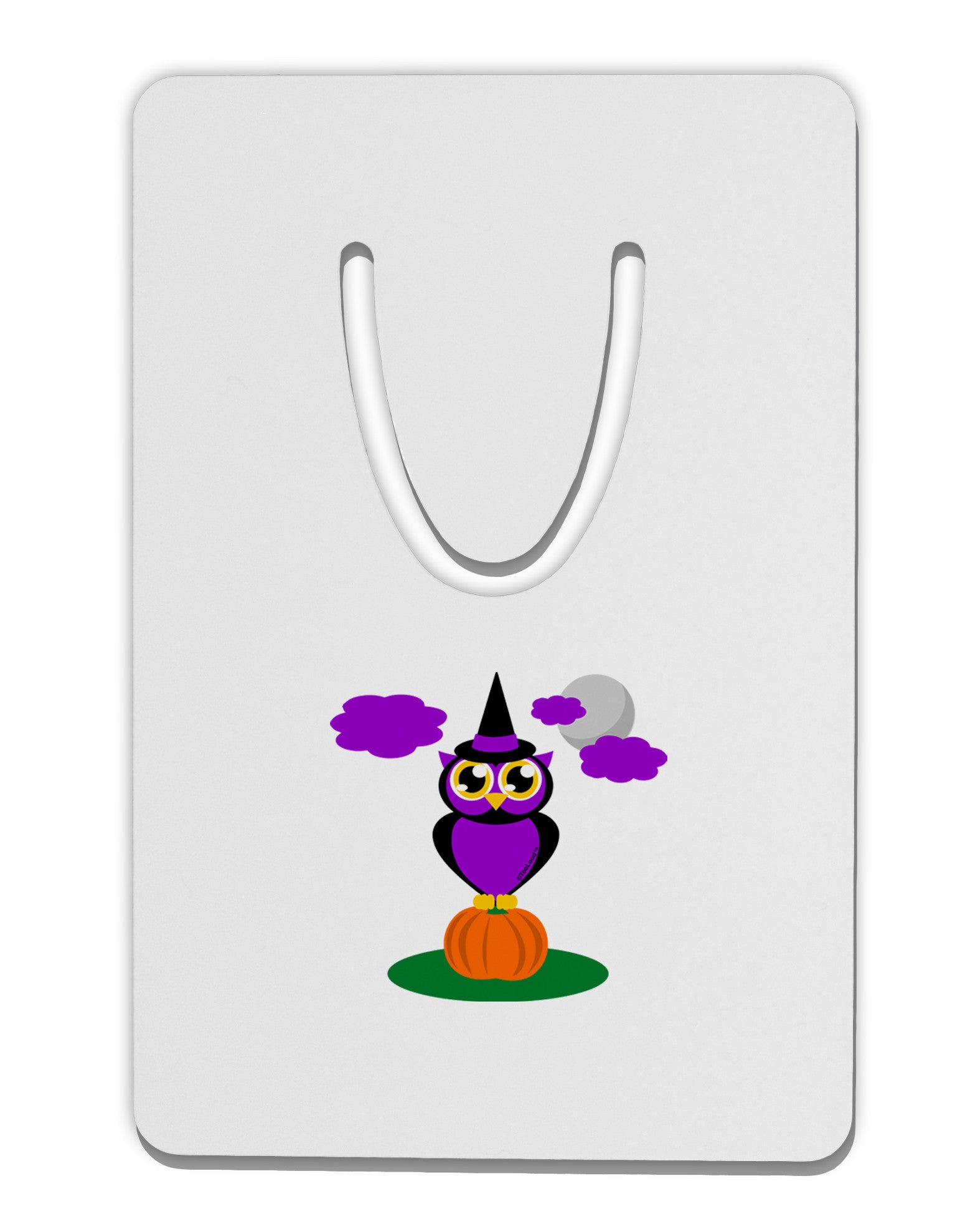 Owl Purple Aluminum Paper Clip Bookmark-Bookmark-TooLoud-White-Davson Sales
