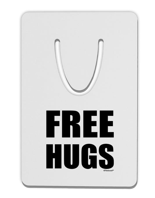 Free Hugs Aluminum Paper Clip Bookmark-Bookmark-TooLoud-White-Davson Sales
