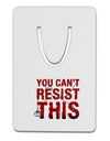 You Can't Resist This Aluminum Paper Clip Bookmark-Bookmark-TooLoud-White-Davson Sales
