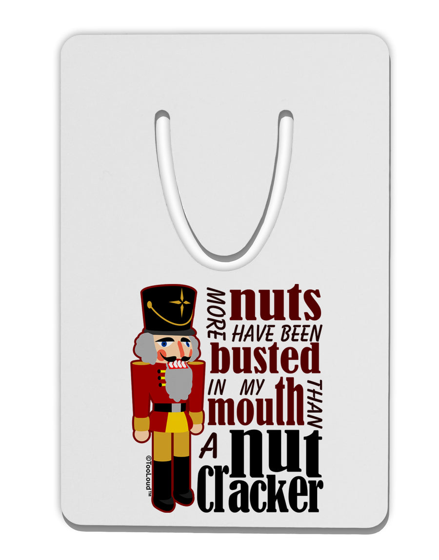 More Nuts Busted - My Mouth Aluminum Paper Clip Bookmark by TooLoud-TooLoud-White-Davson Sales