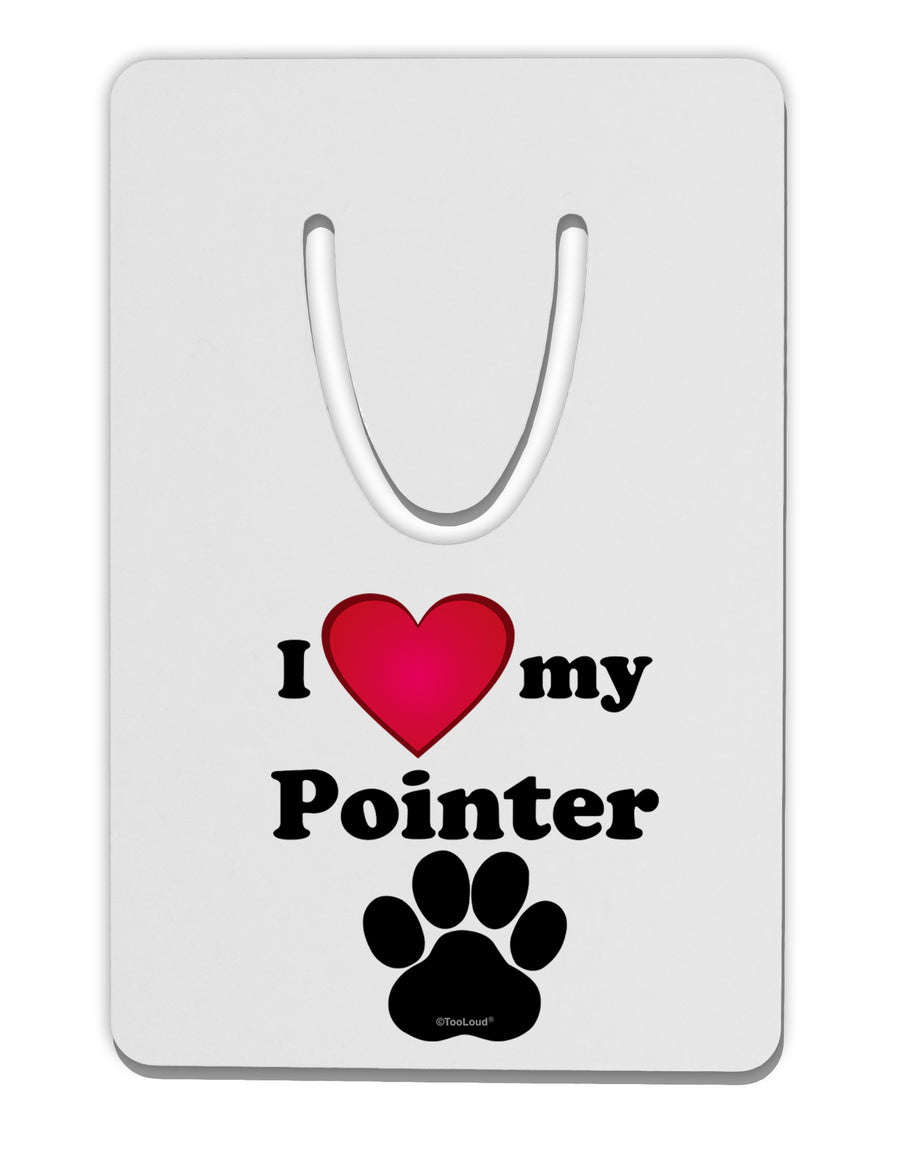 I Heart My Pointer Aluminum Paper Clip Bookmark by TooLoud-TooLoud-White-Davson Sales