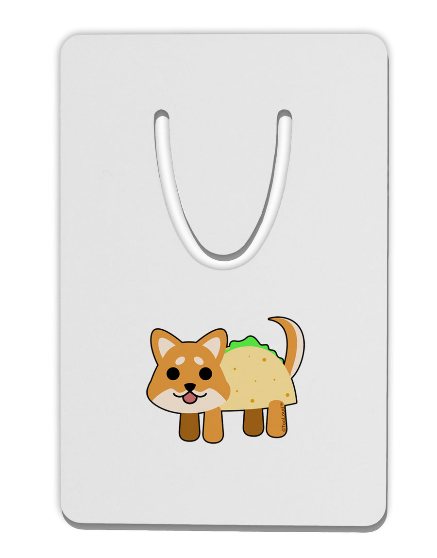 Cute Taco Dog Aluminum Paper Clip Bookmark-Bookmark-TooLoud-White-Davson Sales