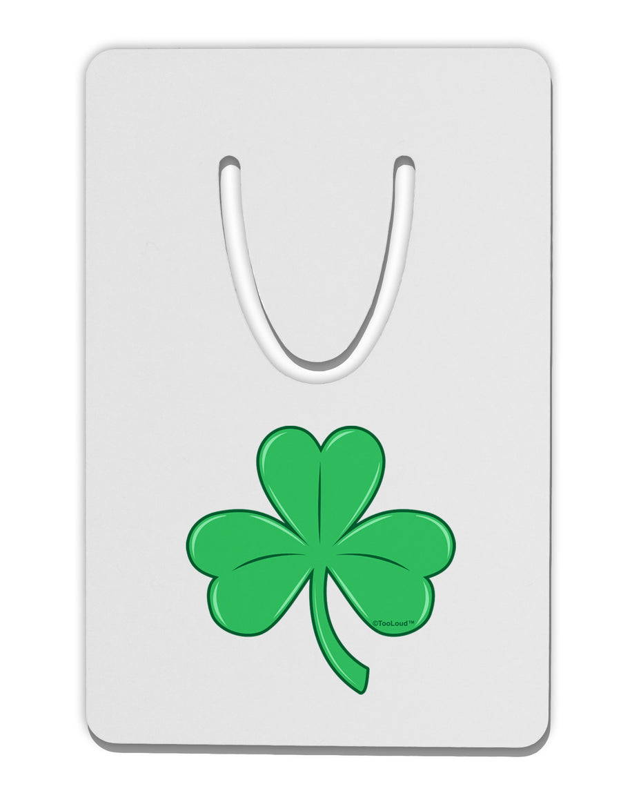 Shamrock Vector Design Aluminum Paper Clip Bookmark by TooLoud-Bookmark-TooLoud-White-Davson Sales