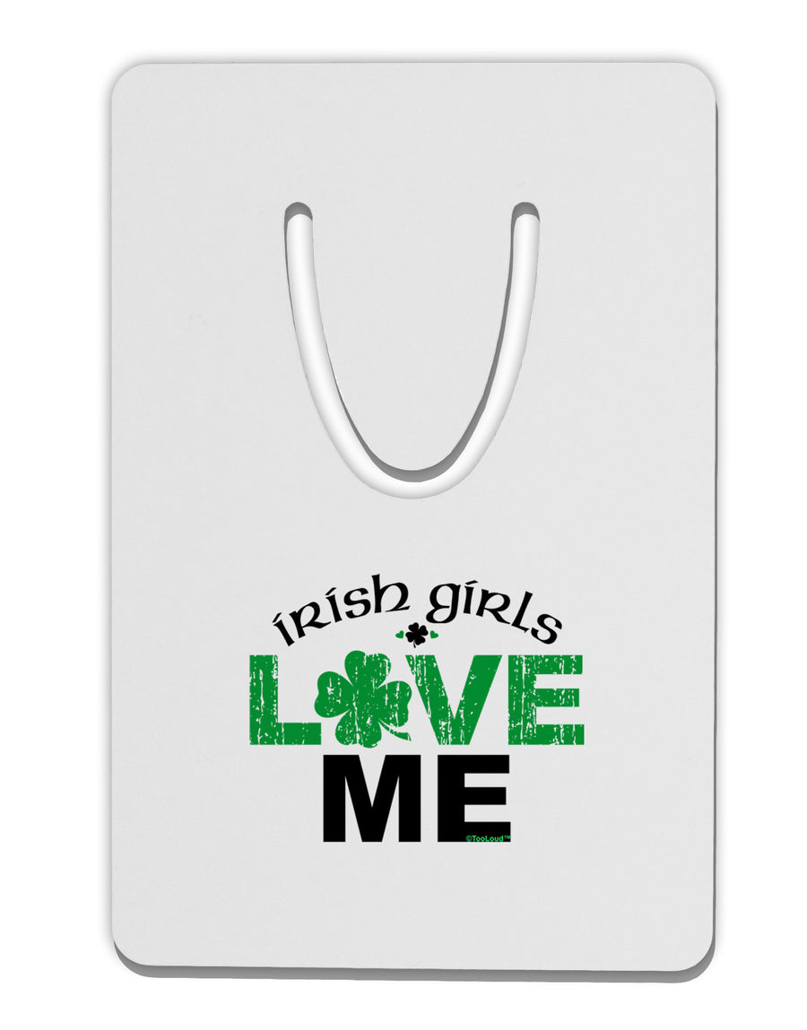 Irish Girls Love Me Aluminum Paper Clip Bookmark-Bookmark-TooLoud-White-Davson Sales