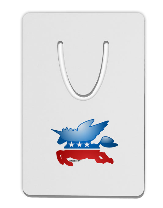 Unicorn Political Symbol Aluminum Paper Clip Bookmark-Bookmark-TooLoud-White-Davson Sales