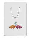 Kissy Clownfish Aluminum Paper Clip Bookmark-Bookmark-TooLoud-White-Davson Sales