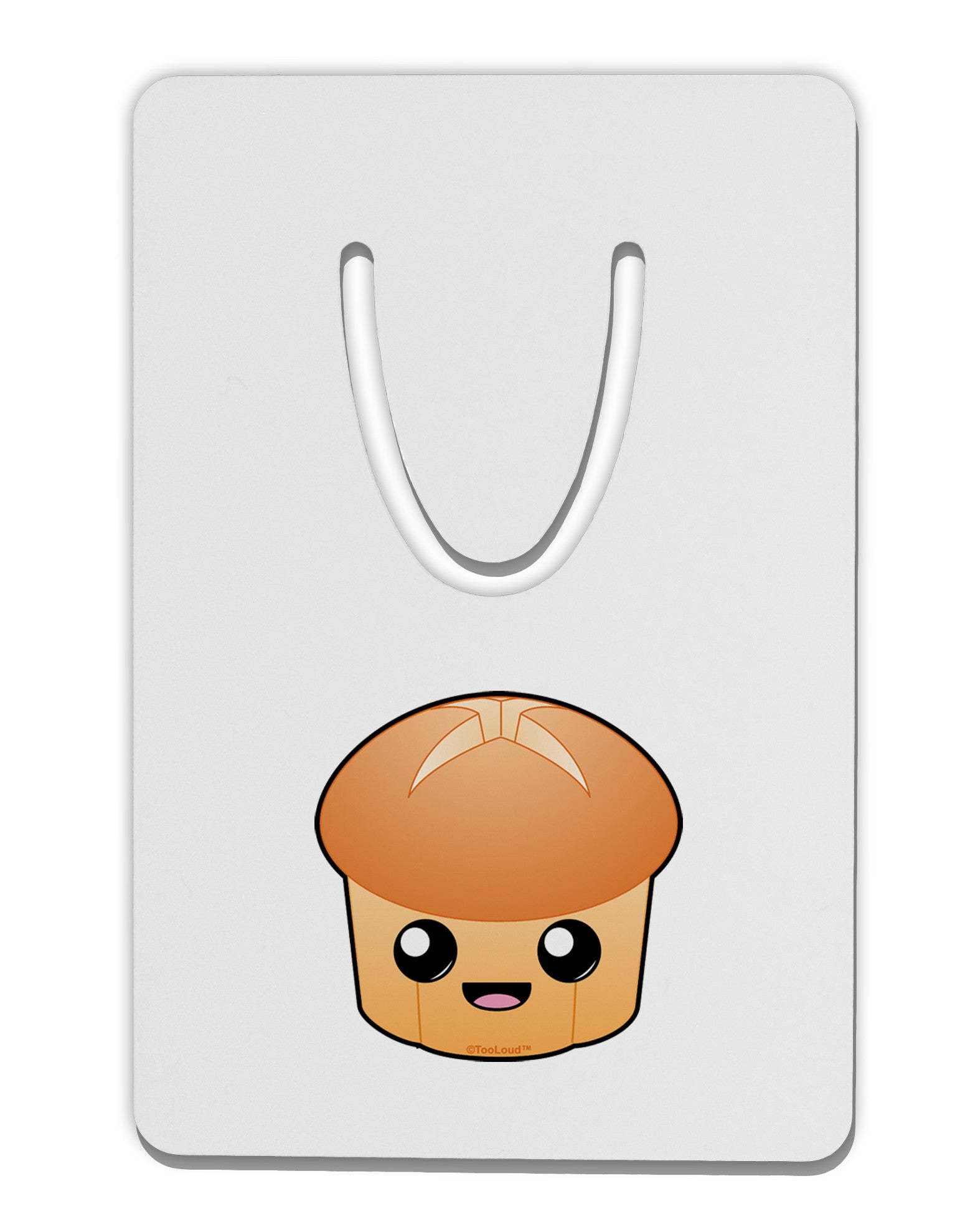Cute Dinner Roll Aluminum Paper Clip Bookmark-Bookmark-TooLoud-White-Davson Sales
