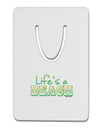 Lifes a Beach Color Aluminum Paper Clip Bookmark by TooLoud-Bookmark-TooLoud-White-Davson Sales