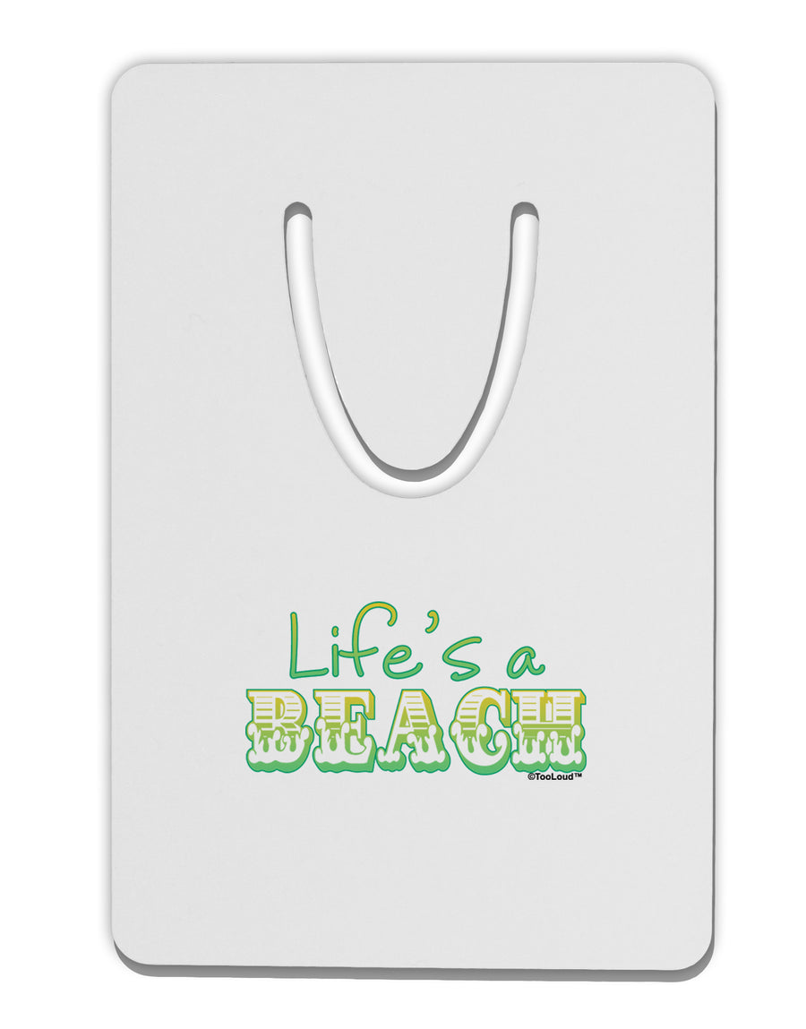 Lifes a Beach Color Aluminum Paper Clip Bookmark by TooLoud-Bookmark-TooLoud-White-Davson Sales