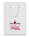 Witch - Bad Thing Text Aluminum Paper Clip Bookmark-Bookmark-TooLoud-White-Davson Sales