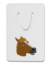 Silly Cartoon Horse Head Aluminum Paper Clip Bookmark-Bookmark-TooLoud-White-Davson Sales