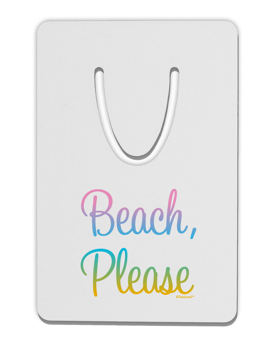 Beach Please - Summer Colors Aluminum Paper Clip Bookmark-Bookmark-TooLoud-White-Davson Sales