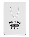 Retired Air Force Aluminum Paper Clip Bookmark by TooLoud-Bookmark-TooLoud-White-Davson Sales