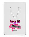 Move It Or Get Trampled Aluminum Paper Clip Bookmark-Bookmark-TooLoud-White-Davson Sales