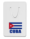 Cuba Flag Cuban Pride Aluminum Paper Clip Bookmark by TooLoud-Bookmark-TooLoud-White-Davson Sales