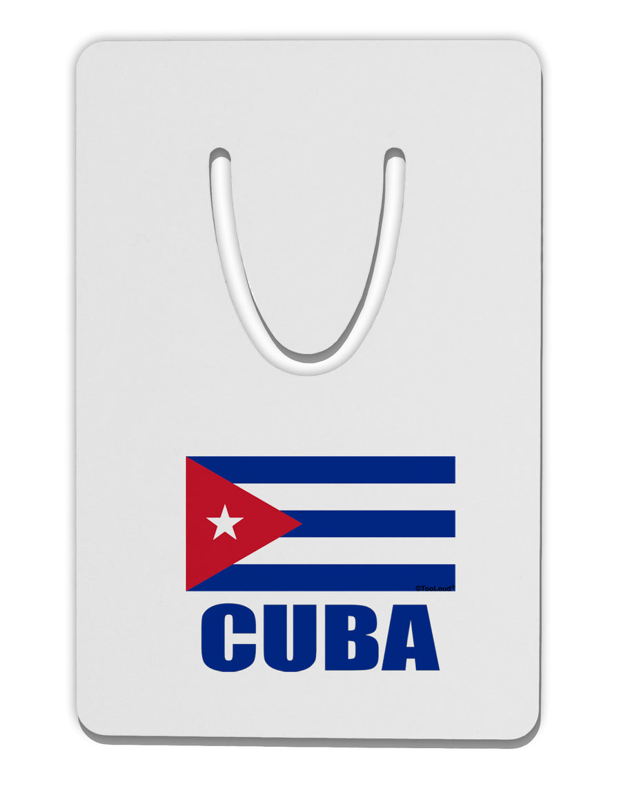 Cuba Flag Cuban Pride Aluminum Paper Clip Bookmark by TooLoud-Bookmark-TooLoud-White-Davson Sales