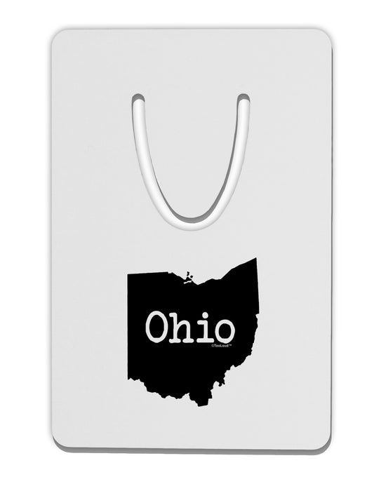 Ohio - United States Shape Aluminum Paper Clip Bookmark by TooLoud-Bookmark-TooLoud-White-Davson Sales