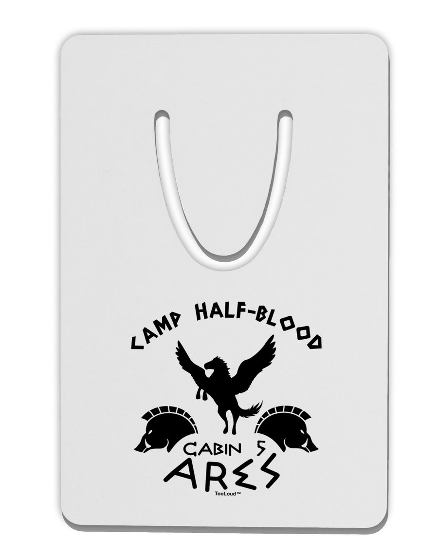 Camp Half Blood Cabin 5 Ares Aluminum Paper Clip Bookmark by TooLoud-Bookmark-TooLoud-White-Davson Sales