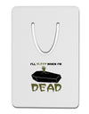 Sleep When Dead Coffin Aluminum Paper Clip Bookmark-Bookmark-TooLoud-White-Davson Sales