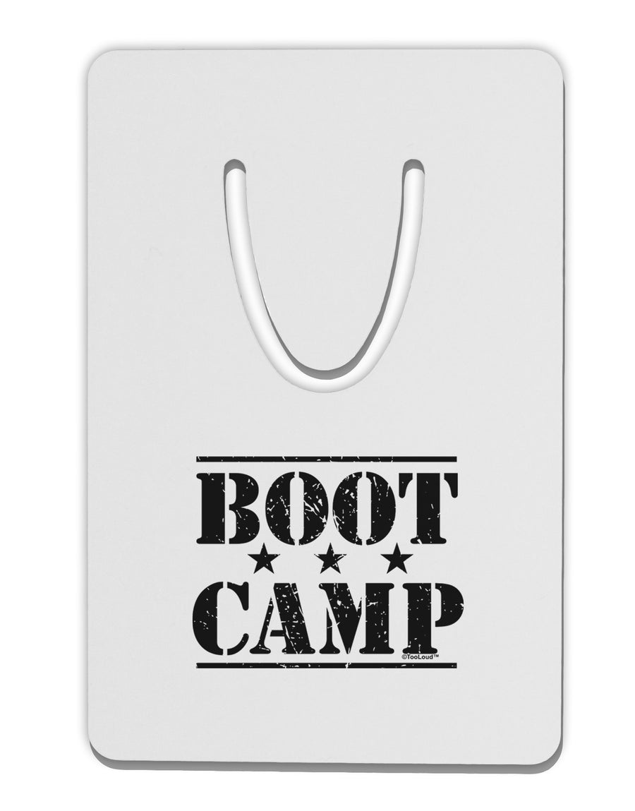 Bootcamp Large distressed Text Aluminum Paper Clip Bookmark-Bookmark-TooLoud-White-Davson Sales