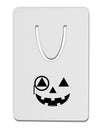 Monocle Jack-o-Lantern B-W Aluminum Paper Clip Bookmark-Bookmark-TooLoud-White-Davson Sales