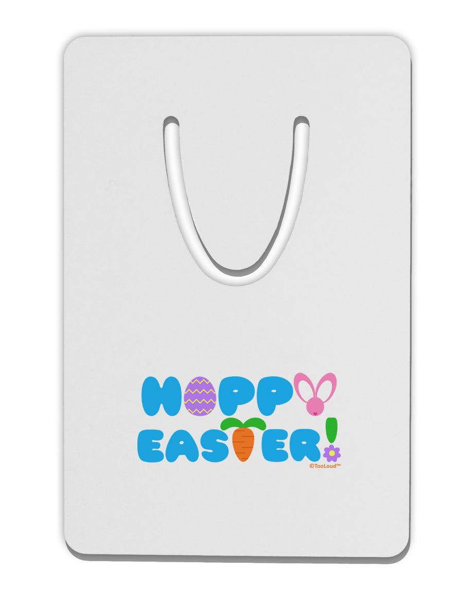 Cute Decorative Hoppy Easter Design Aluminum Paper Clip Bookmark by TooLoud-Bookmark-TooLoud-White-Davson Sales